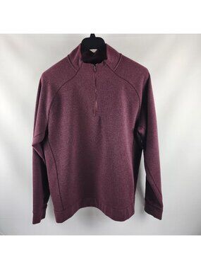VRST Shirt Mens XL Burgundy 1/4 Zip Pullover MAX25120122